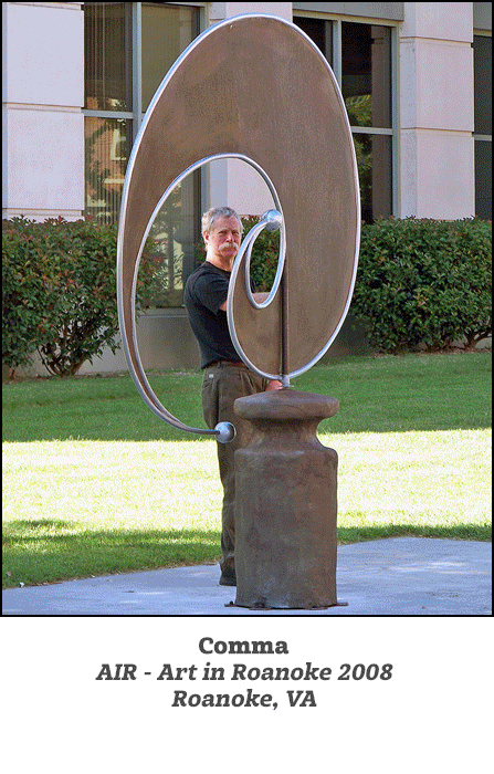 Artist-blacksmith sculpture by Lee Badger